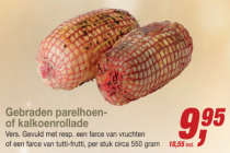 gebraden parelhoen  of kalkoenrollade