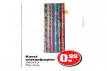 kerst metaalpapier