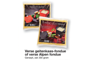 verse geitenkaas fondue of verse alpen fondue