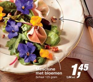 mesclune met bloemen