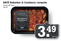 emte raberber  cranberry compote