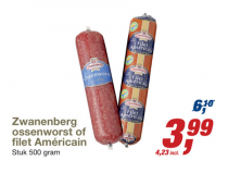 zwanenberg ossenworst of filet americain