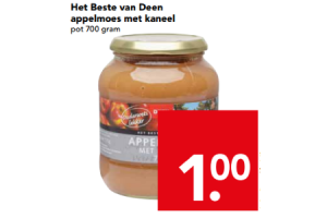 het beste van deen appelmoes in kaneel