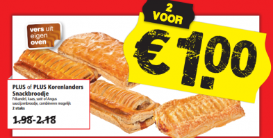 plus korenlanders snackbroodje
