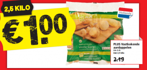 plus vastkokende aardappelen