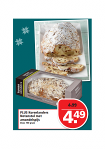 plus korenlanders notenstol met amandelspijs