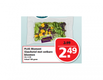 plus moment slaschotel met eetbare bloemen