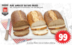 pure ambacht batard brood