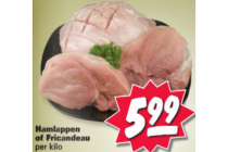hamlappen of fricandeau