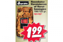 roomboter kerststerren of kerstboompjes