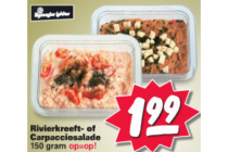 rivierkreeft  of carpacciosalade