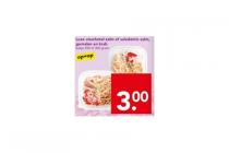 deen luxe visschotel zalm of saladetrio zalm garnalen en krab