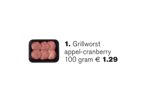 grillworst appel cranberry