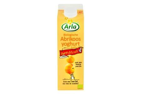 arla biologische yoghurt abrikoos halfvol