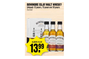 bowmore islay malt whisky 12 15 en 18 years