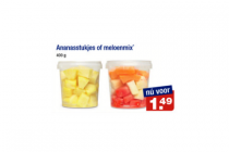 ananasstukjes of meloenmix