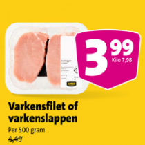 varkensfilet of varkenslappen