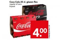 coca cola 25 cl. glazen fles