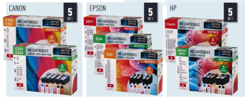 multipack cartridges voor canon epson of hp