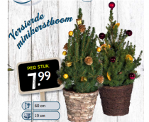 versierde minikerstboom