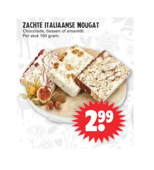 zachte italiaanse nougat
