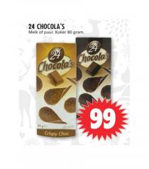24 chocolas