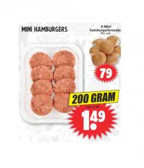 mini hamburgers