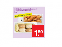 deen mini croissants 8 stuks of partybroodjes 12 stuks