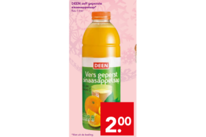 deen zelf geperste sinaasappelsap
