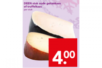 deen stuk oude geitenkaas of truffelkaas