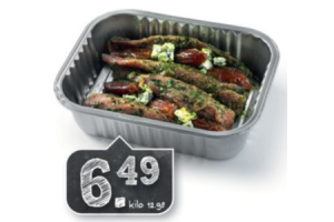ovenschotel varkenshaas met dadel en knoflooksaus