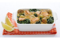 ovenschotel zalm in pestosaus of kabeljauw in kreeftsaus 300g