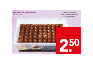 het beste van deen tiramisu bak 500 gram