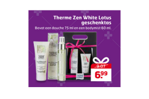 therme zen white lotus geschenktas