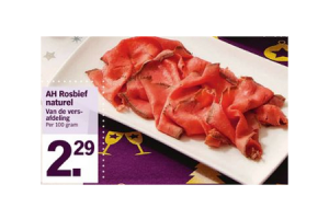 ah rosbief naturel voor euro229