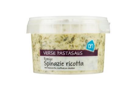 ah verse pastasaus spinazie ricotta