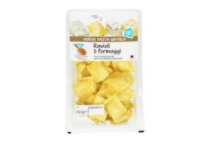 ah verse pasta gevuld ravioli 5 formaggi