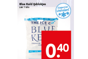 blue keld ijsblokjes