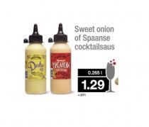 sweet onion of spaanse cocktailsaus