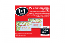 pu erh afslankthee nu 1plus1 gratis