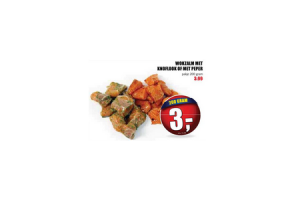 wokzalm knoflook of peper