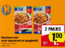 markant mix voor macaroni of spaghetti
