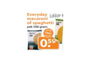 everyday macaroni of spaghetti pak 500 gram