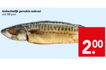 ambachtelijk gerookte makreel