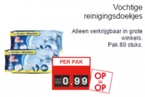 vochtige reinigingsdoekjes 80stuks