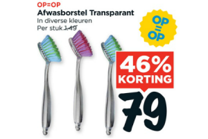 afwasborstel transparant