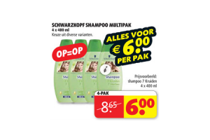 schwarzkopf shampoo multipak