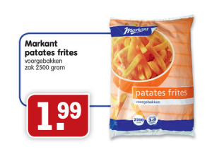 markant patates frites zak