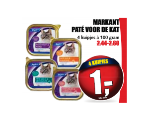 markant pate voor de kat