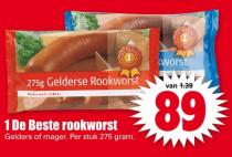 1 de beste rookworst